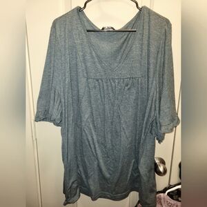 BloomChic Teal V-Neck Tunic Size 26/4X